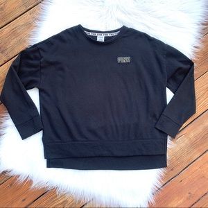 PINK Victoria Secret’s Black Pullover Sweatshirt Women Medium
